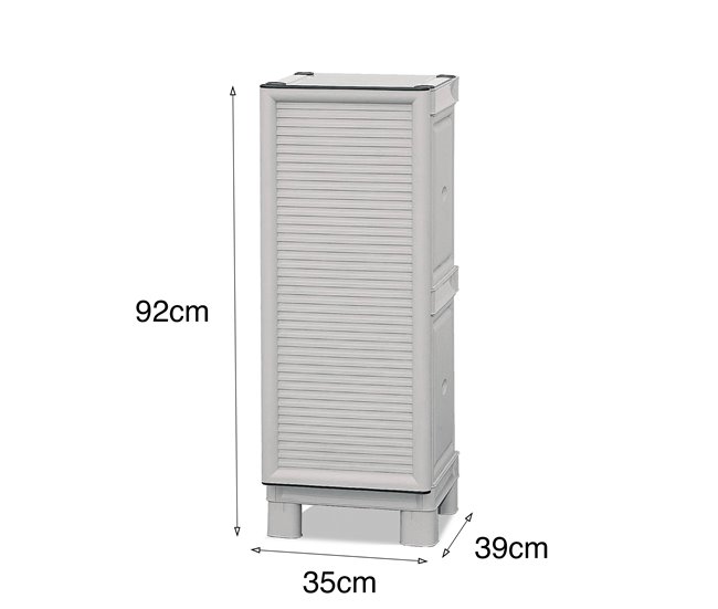 Armário exterior em PVC Cinza