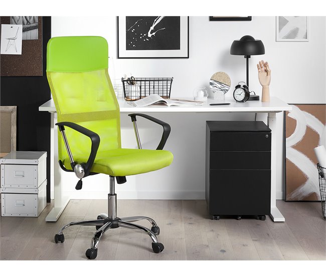 Beliani Cadeira de escritório DESIGN Verde
