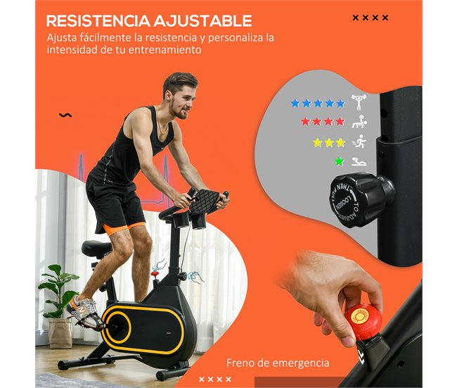 Bicicleta Estática Aço e Polietileno SPORTNOW Preto