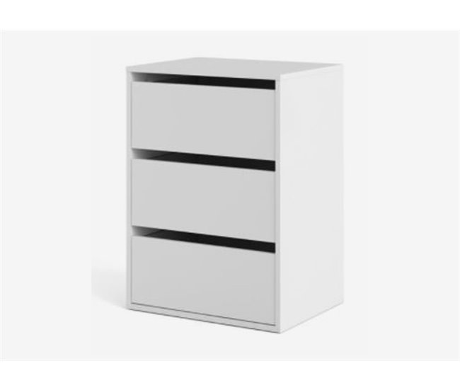 Módulo interior 3 gavetas para roupeiros HERA Branco