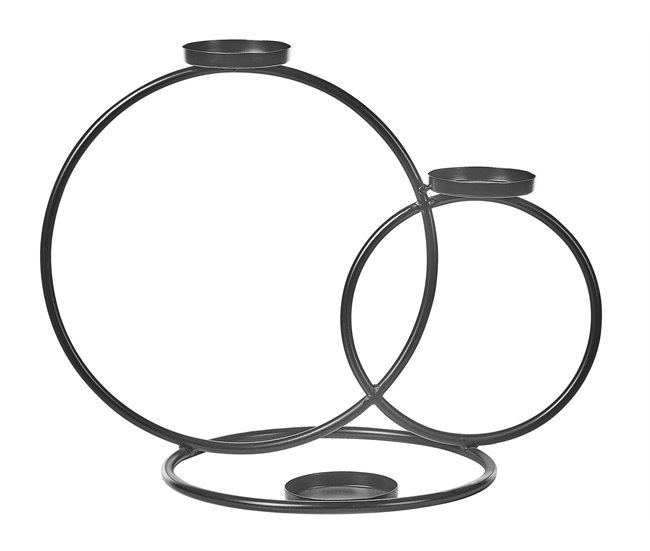 Beliani Candelabro CAKUNG Preto