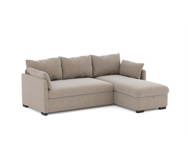 Chaise longue reversível com cama SYCO II Bege