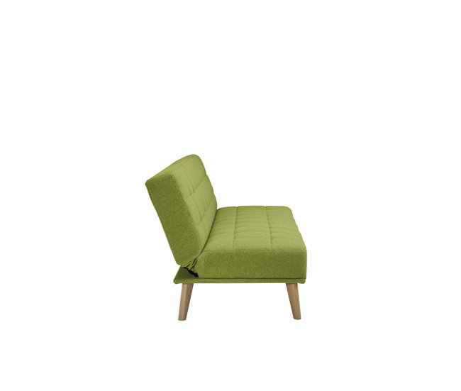 Sofá cama de tecido OLIVIA Verde