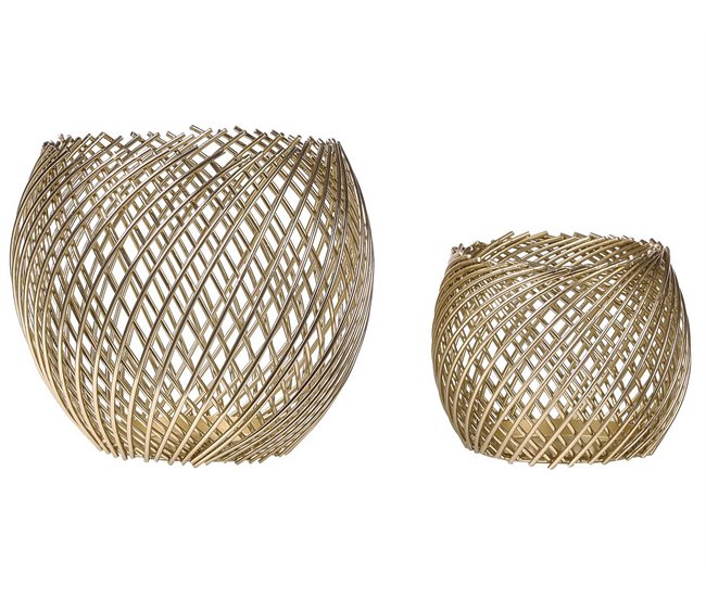 Beliani Candelabro TANDUY Dourado