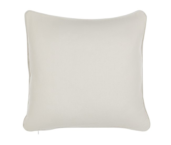 Beliani Almofada decorativa HELIOTROPE 45x45 Branco
