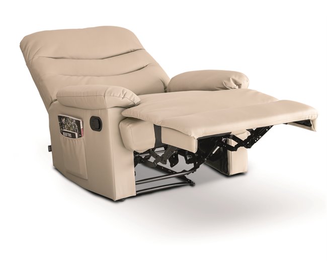 Poltrona relax motorizada com massagem ROMA Areia