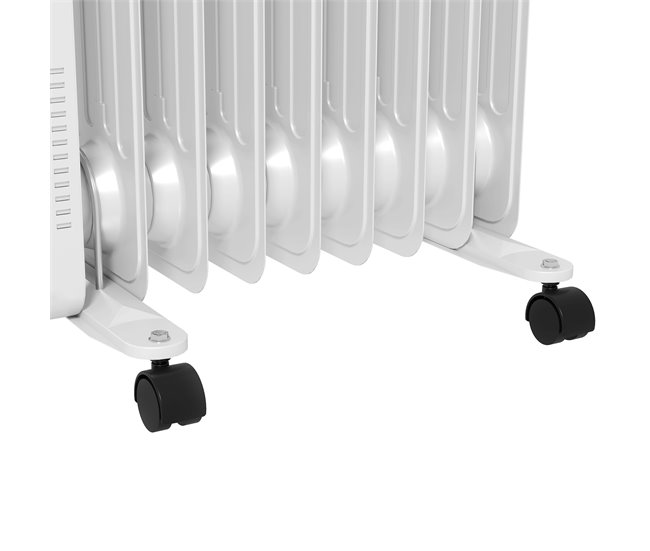 Aquecedor a Óleo Aço e Plástico HOMCOM Branco