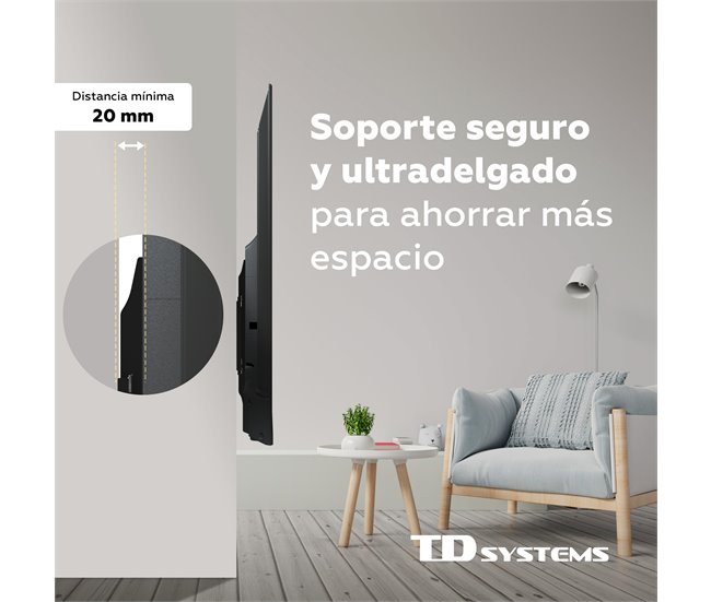 Suporte de parede De pared - TD Systems P30X25F44 Preto