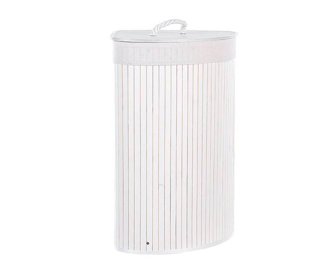 Beliani Cesto de roupa MATARA Branco