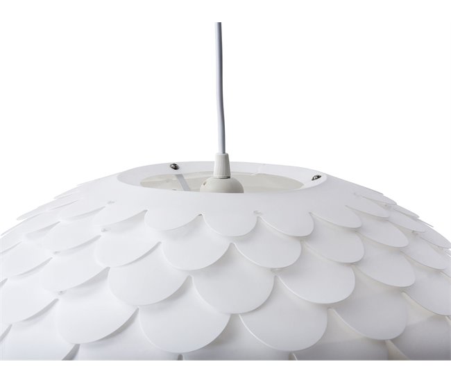Beliani Candeeiro de tecto ERGES Branco
