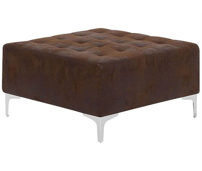 Beliani Sofá-cama Poliéster ABERDEEN Castanho