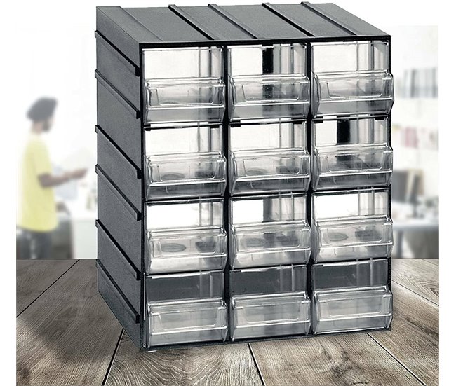 Armário multiusos em PVC 2 portas Antracite