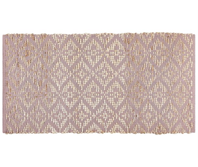 Beliani De pelo corto GERZE 80x150 Rosa