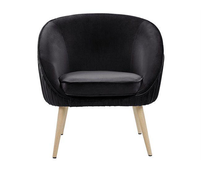 Beliani Poltrona de leitura TROMSO Preto