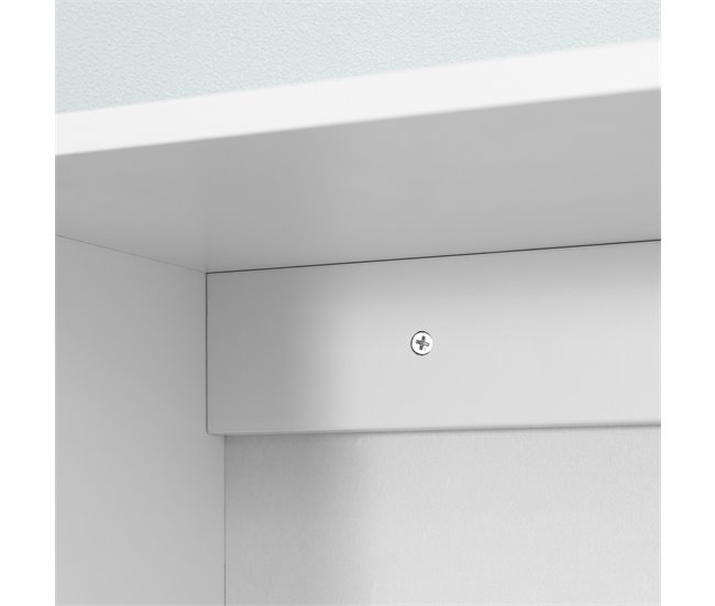 Armário Casa de Banho de Parede MDF e Vidro kleankin 55 Branco