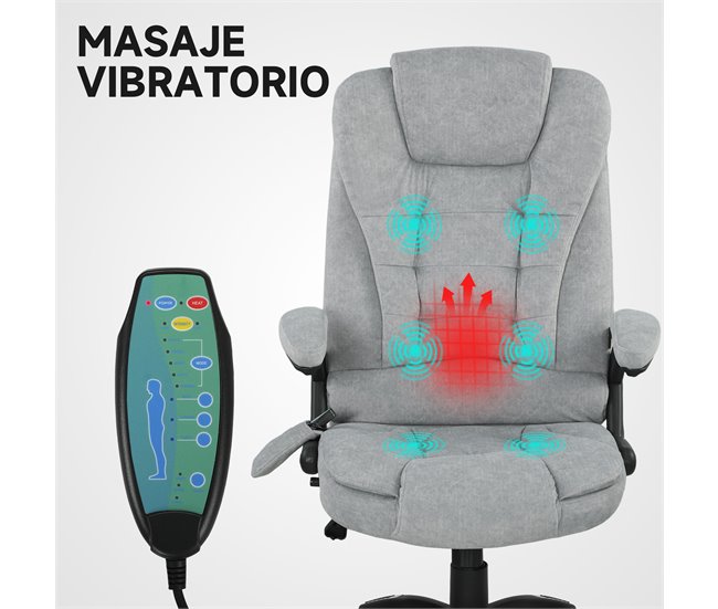 Vinsetto Cadeira de Massagem com Pontos de Massagem Cadeira de