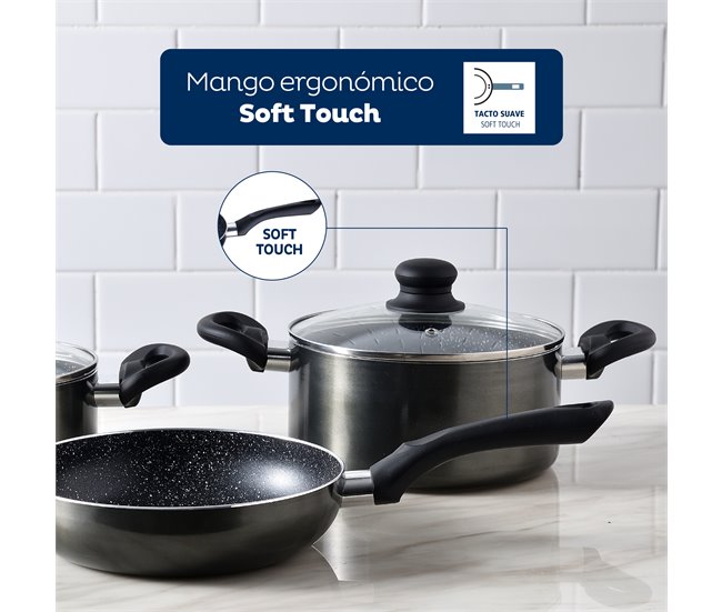 Bateria 5pc Ind Soria Preto