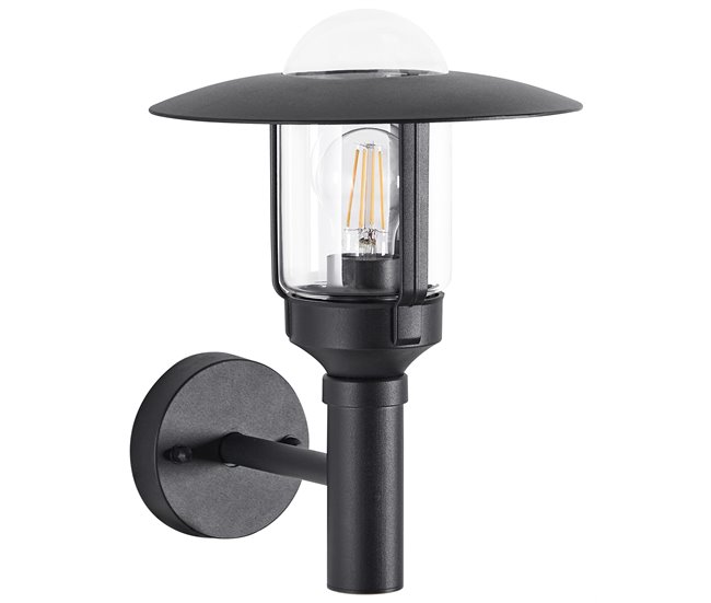 Beliani Iluminação de parede para exterior TIZU Preto