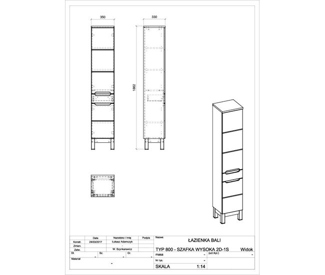 ARMÁRIO ALTO BALI 35 Branco