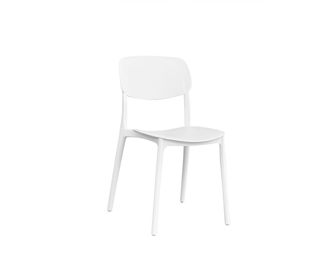 Cadeira de cozinha LAIA fixa PP Branco
