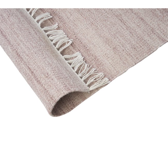 Beliani Entrelaçado MALHIA 160x230 Areia