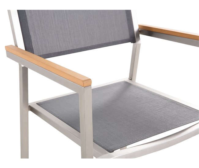 Beliani Conjunto de refeição COSOLETO/GROSSETO Branco