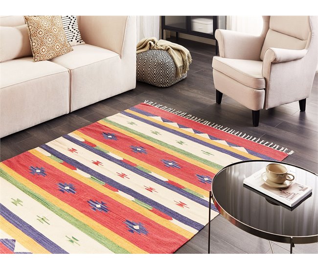 Beliani Kilim ALAPARS 140x200 Multicor