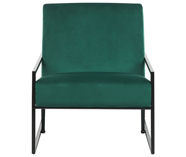 Beliani Poltrona DELARY Azul/ Verde