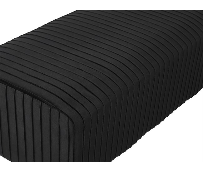 Beliani Banco de cama Terciopelo PATERSON 118x40 Cinza Claro