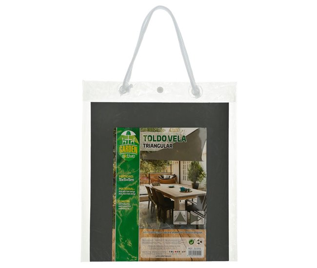 Toldo vela de sombra triangular Aktive Garden Antracite
