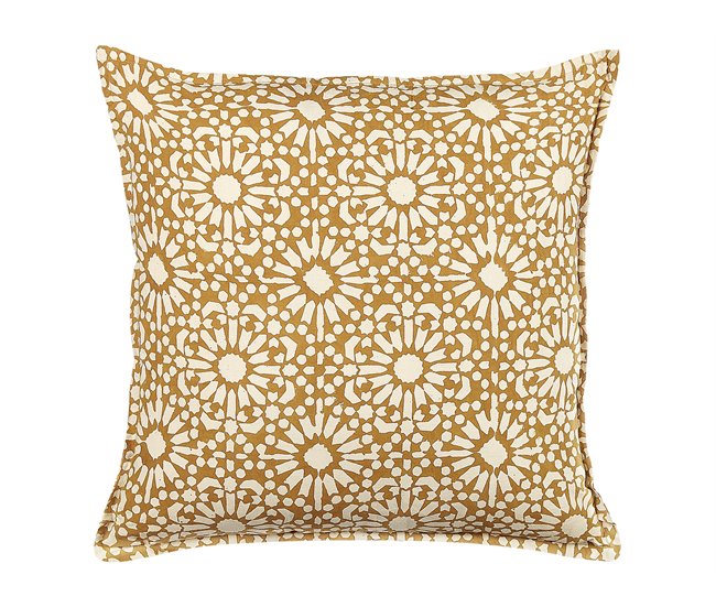 Beliani Cojín decorativo CEIBA 45x45 Areia