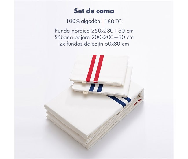 Conjunto de 4 Peças KING 100% Algodão 180TC El Ganso Cru