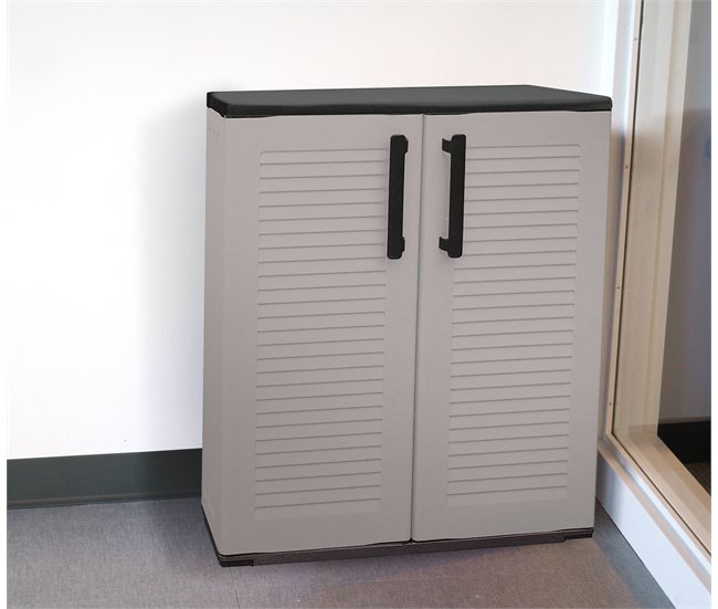 Armário de exterior em PVC Cinza