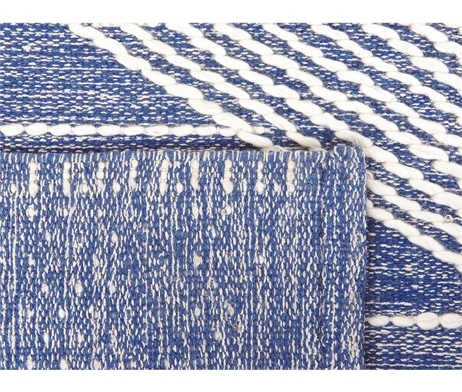 Beliani Pelos curtos DATCA 140x200 Azul
