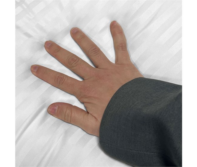 Travesseiro de látex perfurado com capa 70x35 Branco