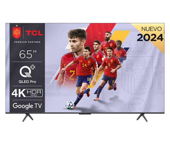 TV 65 polegadas TCL 65C655 QLED Smart TV 3 HDMI 1 USB Preto