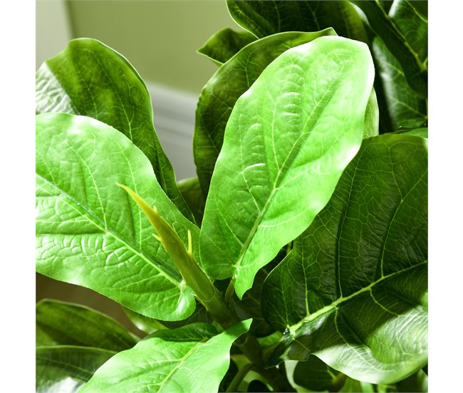 Planta Artificial PEVA e Metal HOMCOM, casa - decoração Verde