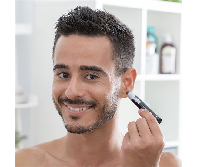 Aparador de pelos para nariz e orelha Preto