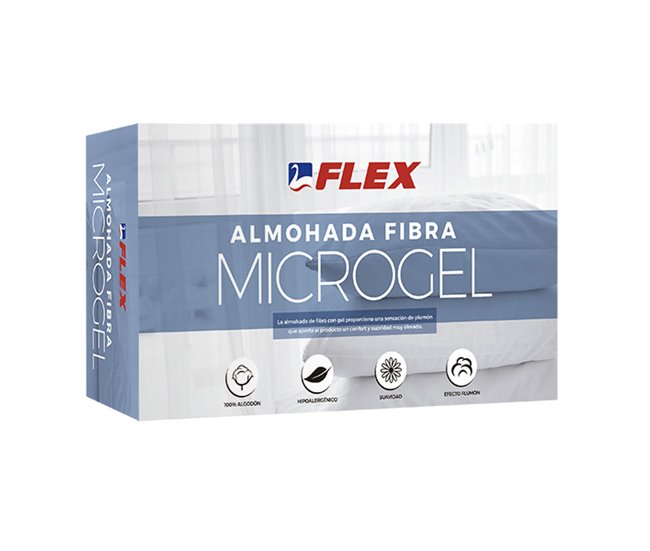 Almofada de fibra MICROGEL  Branco