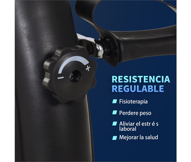 Mini bicicleta Estática TPR PP roda de ferro fundido HOMCOM Preto