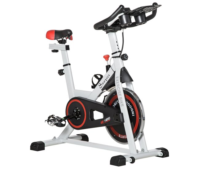 Bicicleta estática Aço e ABS HOMCOM Multicor