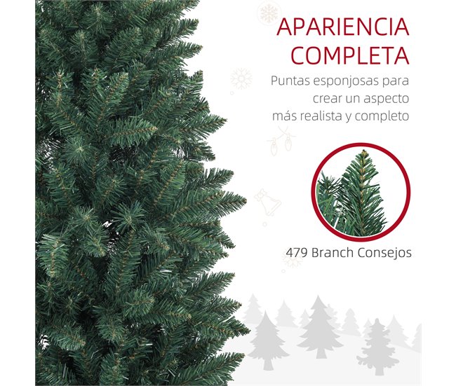 Árvore de Natal Metal e PVC HOMCOM, casa - natal Verde