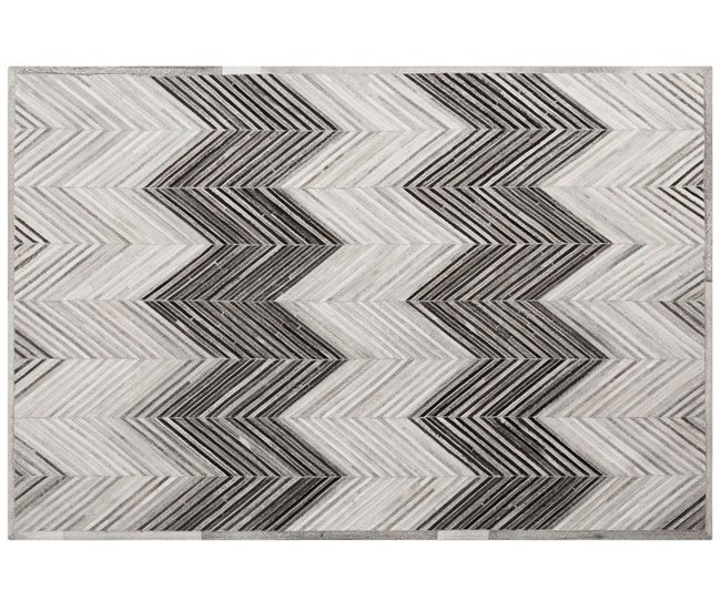 Beliani Pelos curtos AYTEPE 160x230 Cinza Escuro