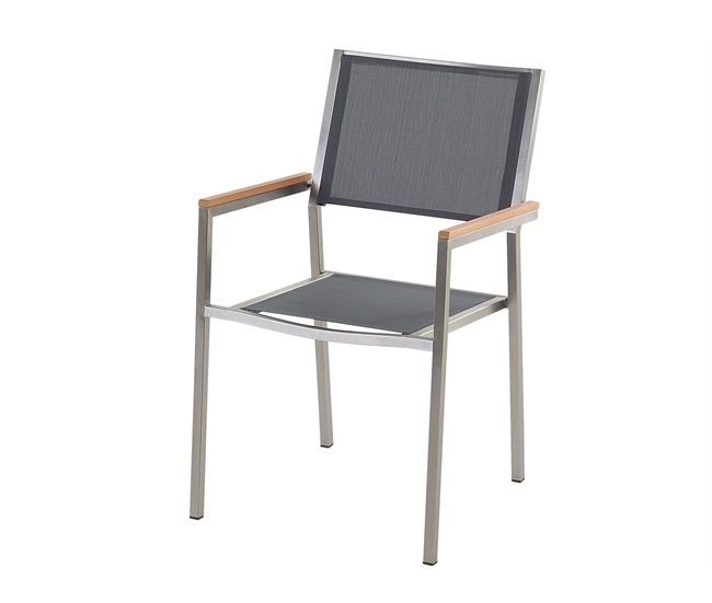 Beliani Conjunto de refeição COSOLETO/GROSSETO Branco