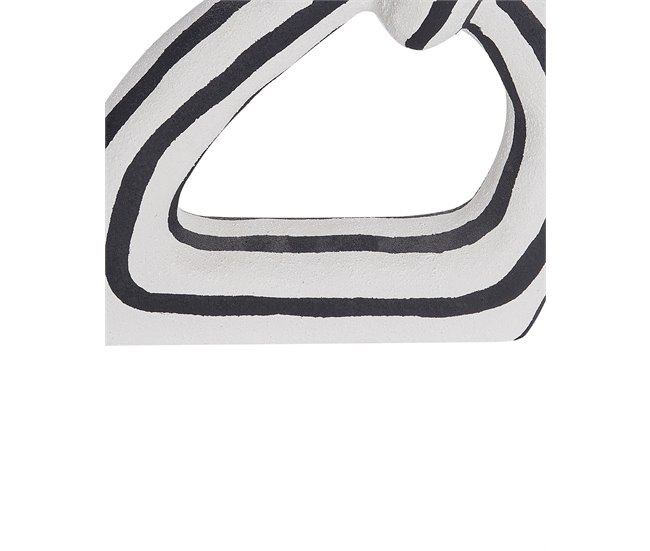 Beliani Acessório decorativo ZANDER Branco/ Preto