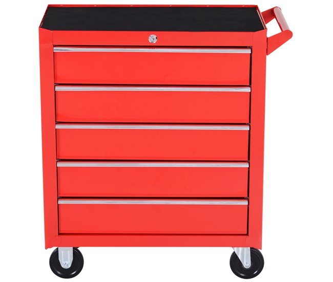 Carrinho de Ferramentas Chapa de Aço DURHAND Vermelho