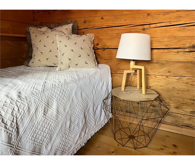 Beliani Mesa de apoio ELIDA 43x43 Dourado