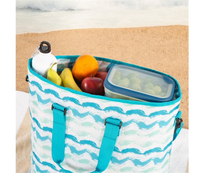 Aktive Bolsa térmica ondas 20L com alças e alça de ombro Azul