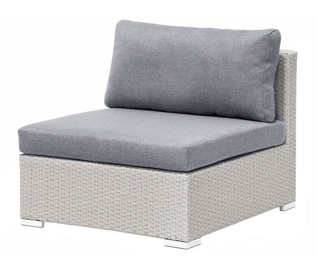 Beliani Conjunto lounge SANO Cinza Claro