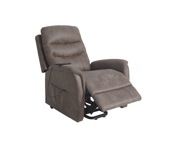 Cadeirão CORL relax elétrico LIFT UP e massagem castanho Castanho